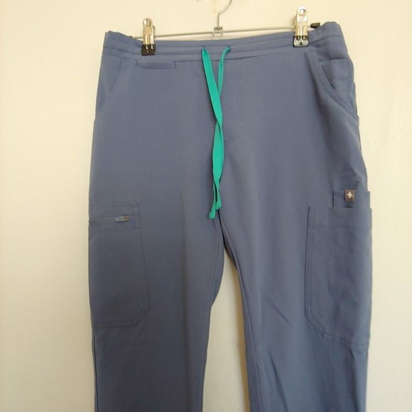 Figs womens scrub pants with drawstring in periwinkle size XS - Picture 2 of 12